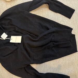 Sofia Cashmere Black Cowl Neck Sweater